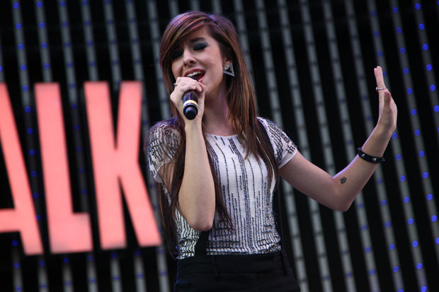 Christina Grimmie performing in concert